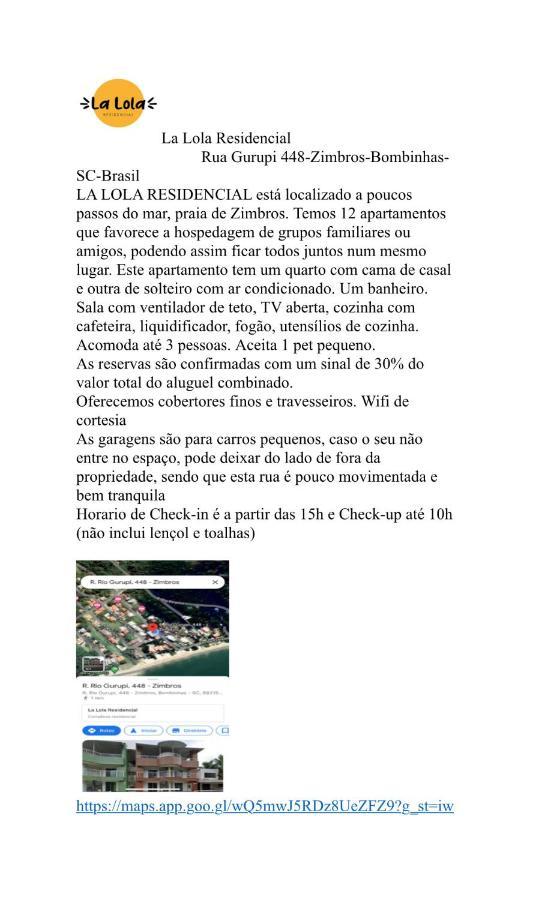 Appartement La Lola Residencial à Bombinhas Extérieur photo